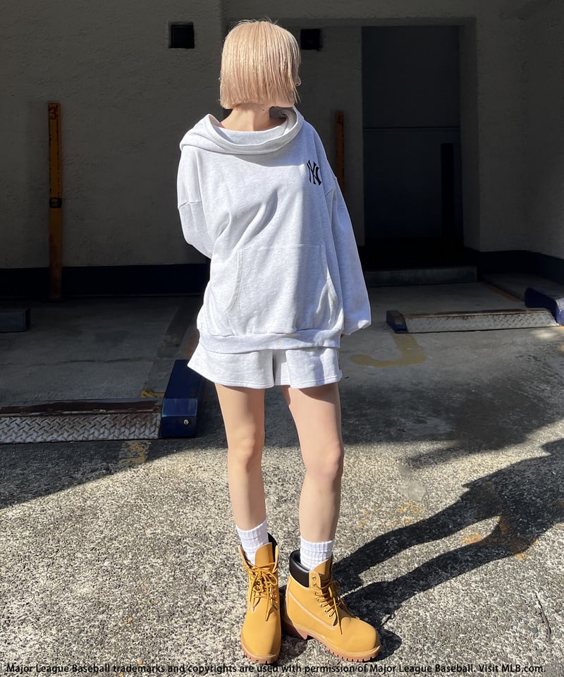 【MLB】2WAYフーディーセットアップ グレー F