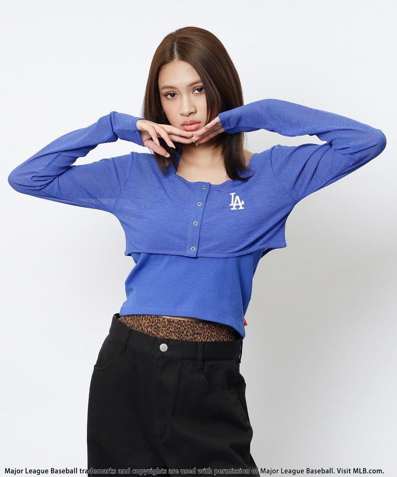 【MLB】ホルタータンクアンサンブル ブルー F