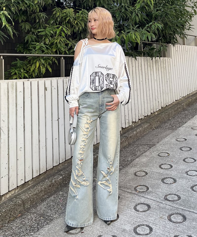 Mynaradox Avenデニムパンツ デニムブルー S