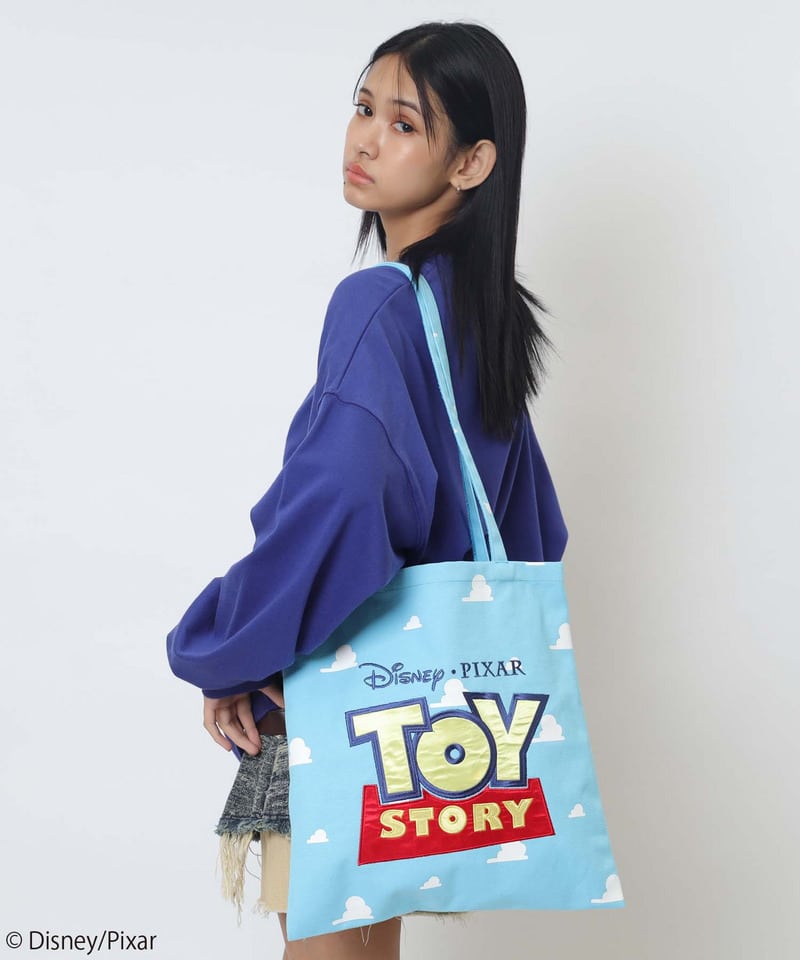 【Disney/Pixar/TOY STORY】トートバッグ ブルー F
