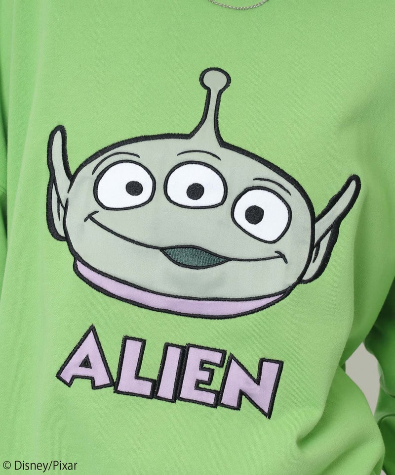 【Disney/Pixar/エイリアン】裏毛プルオーバー グリーン F