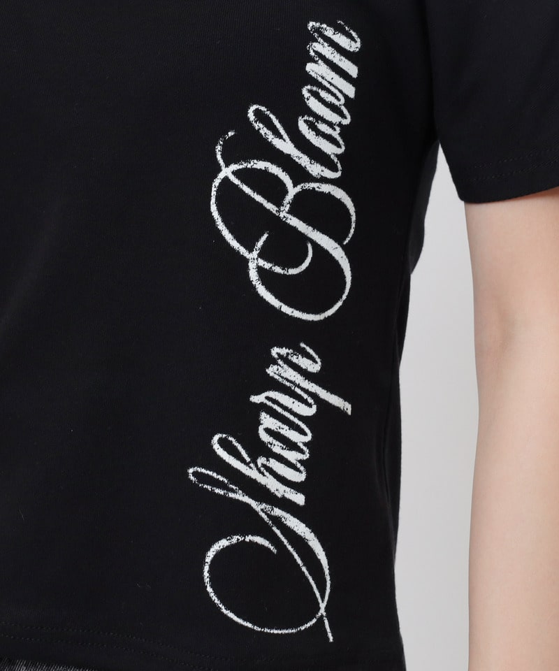 ワンショルフープピアスＴシャツ ホワイト F