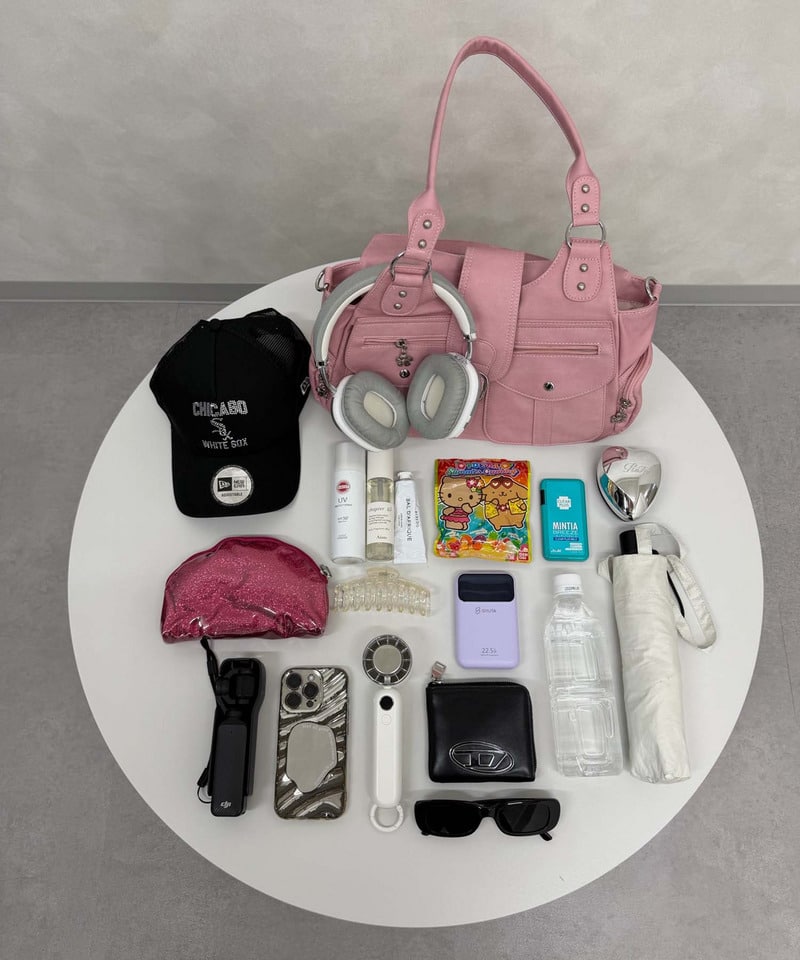 【SPIRAL WASH】ポケットBAG ピンク F