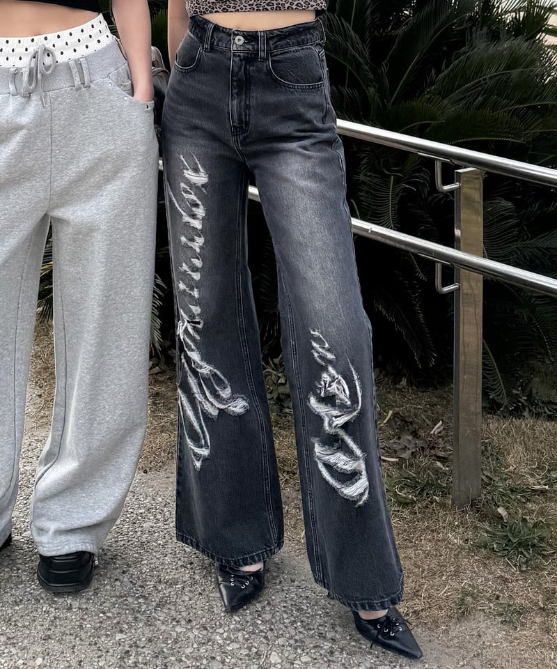 Mynaradox Avenデニムパンツ デニムブルー S