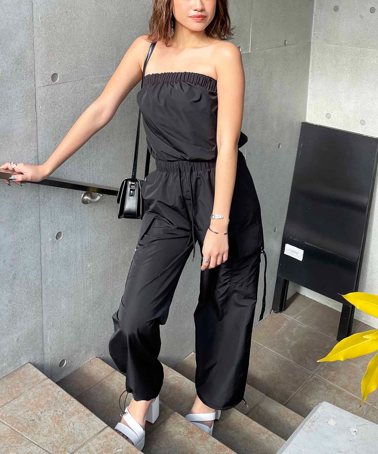 ドロストワイドカーゴベアオールインワン カーキ F