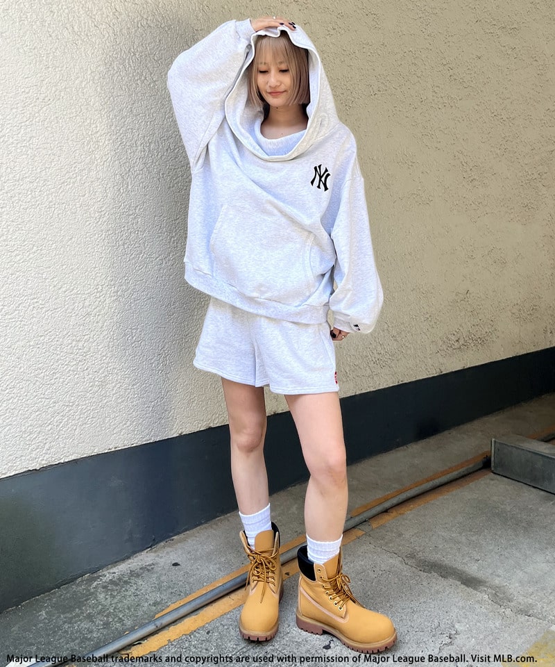 【MLB】2WAYフーディーセットアップ グレー F