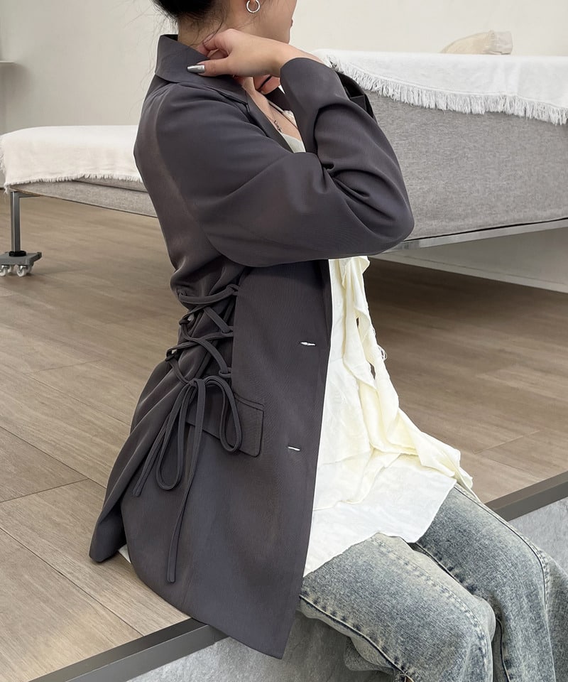 サイドレースアップジャケット ドット F