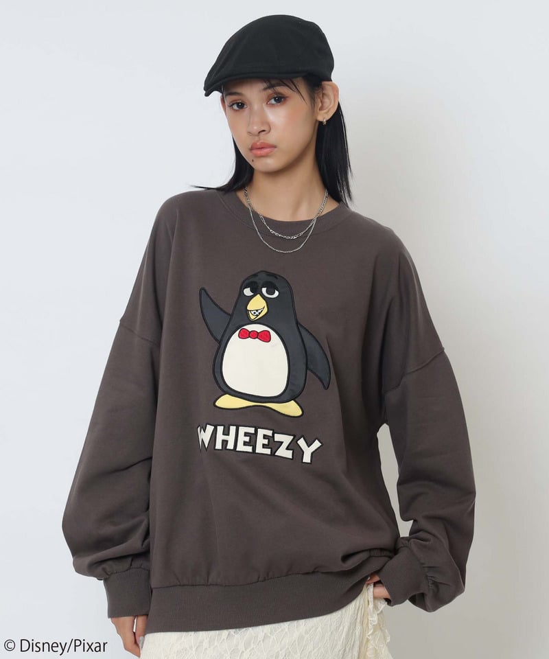 【Disney/Pixar/ウィージー】裏毛プルオーバー ブラック F