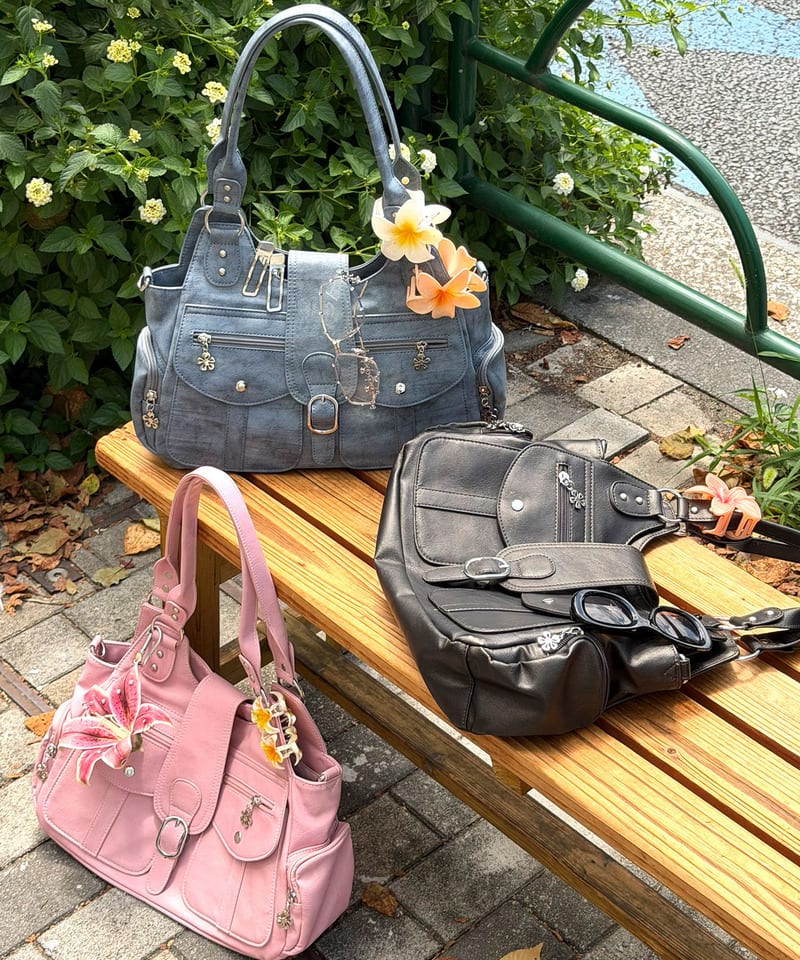 【SPIRAL WASH】ポケットBAG ピンク F