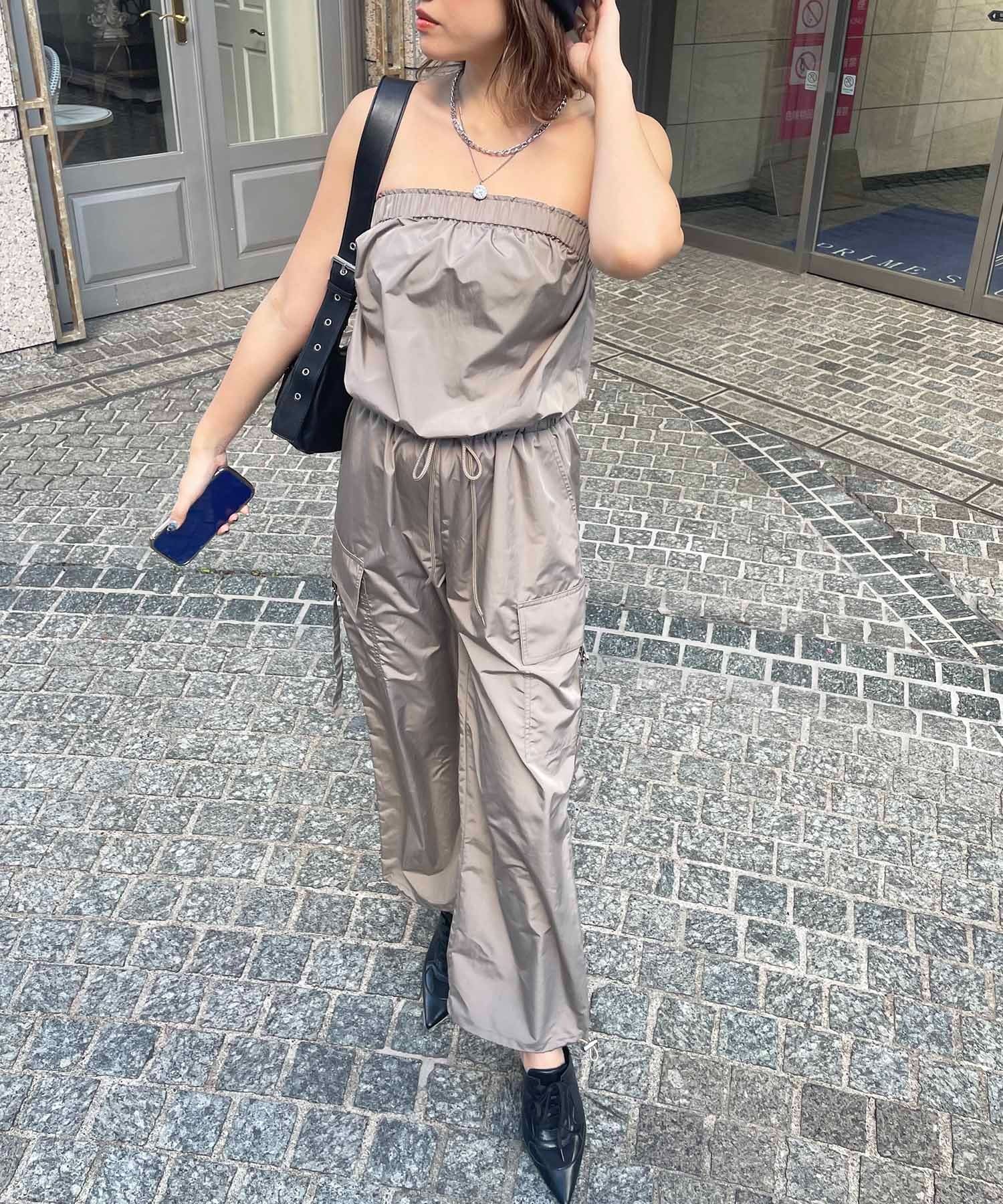 ドロストワイドカーゴベアオールインワン カーキ F