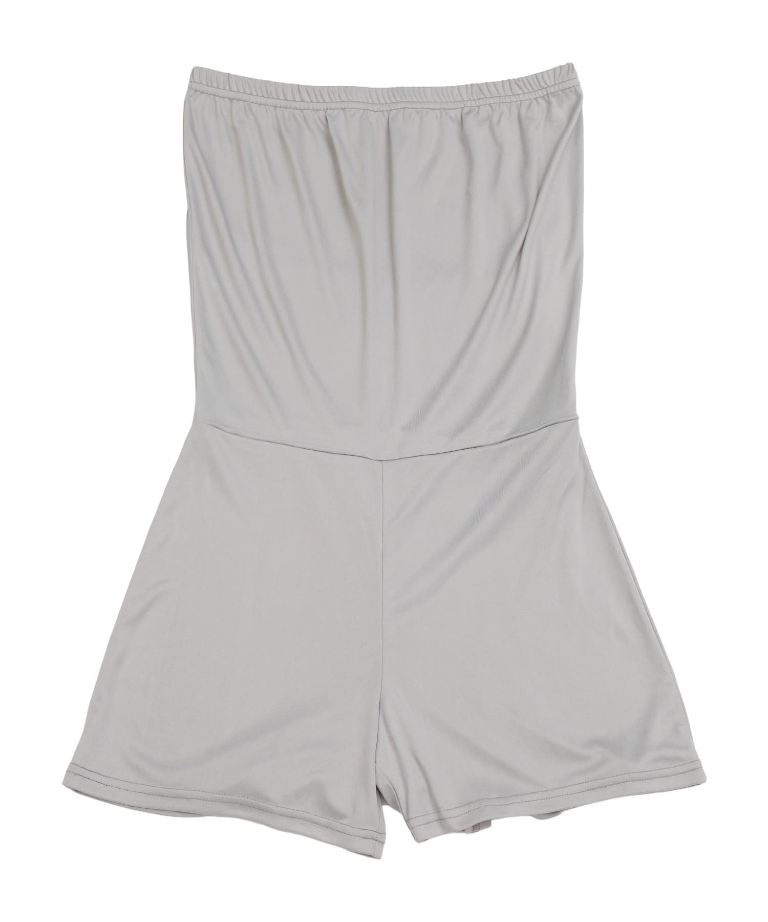 透かし編みティアードニットワンピース グレー F