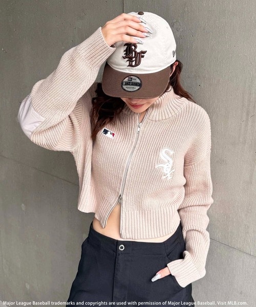 MLB】ロゴZIPニット(F ブラック)｜ スパイラルガール｜仙台PARCO