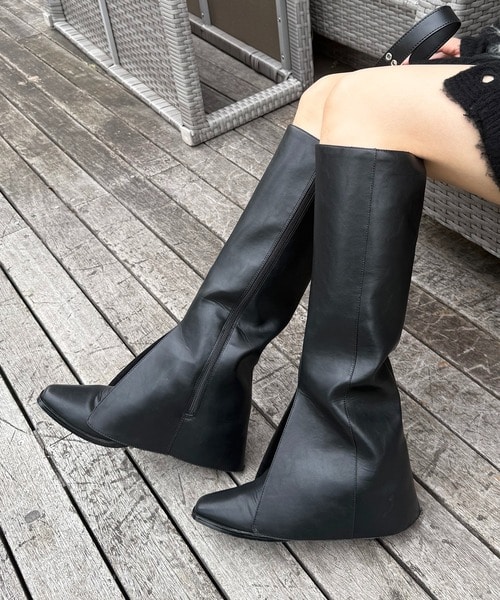 カバーロングブーツ(M ブラウン)| スパイラルガール|仙台PARCO カバーロングブーツ(M ブラウン)| スパイラルガール|仙台PARCO