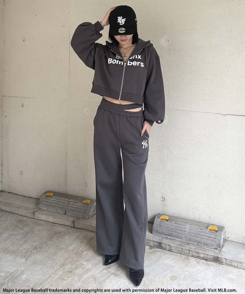 MLB】ZIPフーディーセットアップ(F グレー)｜ スパイラルガール