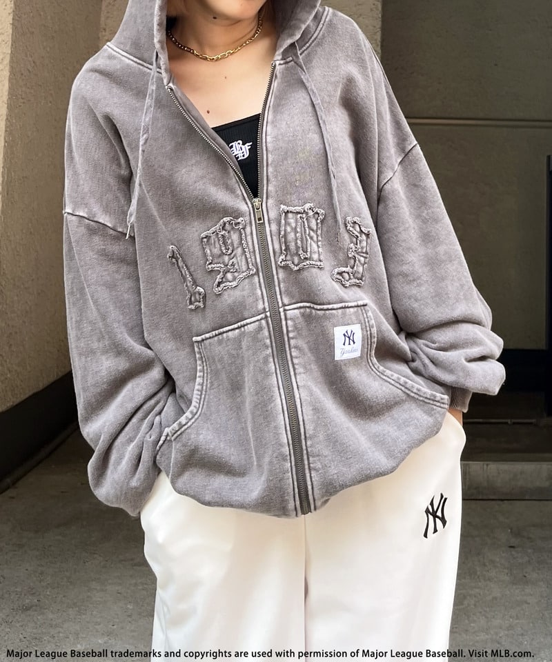 【MLB】ZIPビッグフーディー ネイビー F