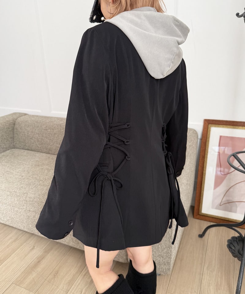 サイドレースアップジャケット ドット F