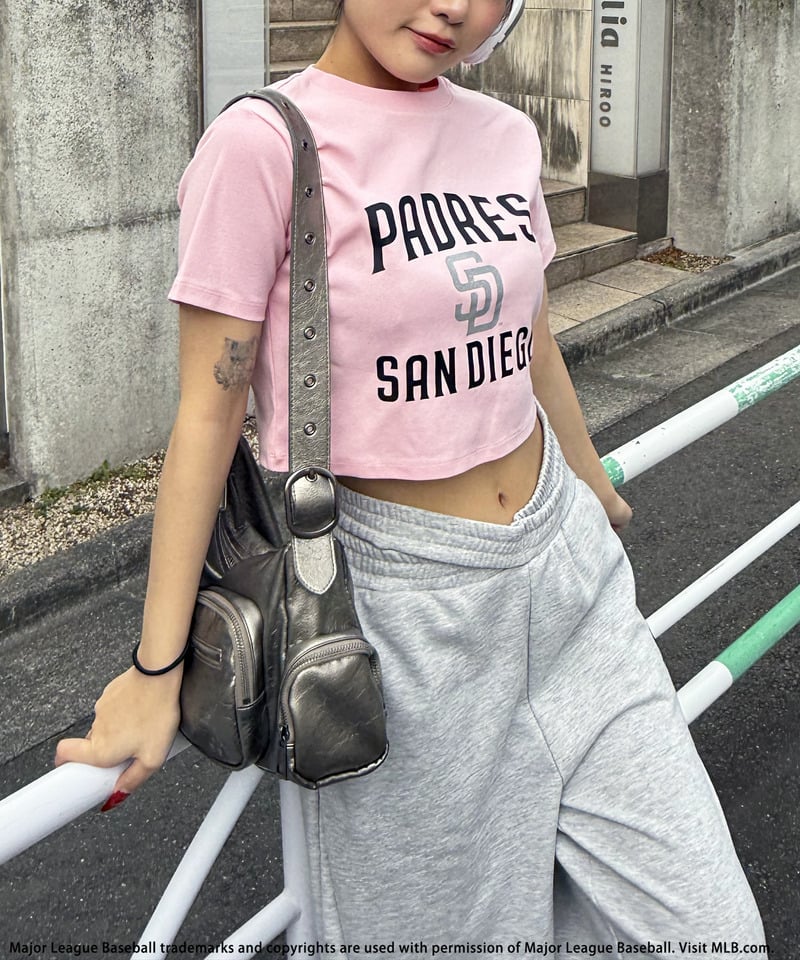 【MLB】プリントロゴTシャツ ホワイト F