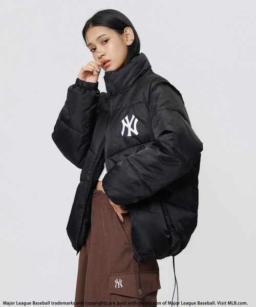 【MLB】2wayパファージャケット カモフラージュ F