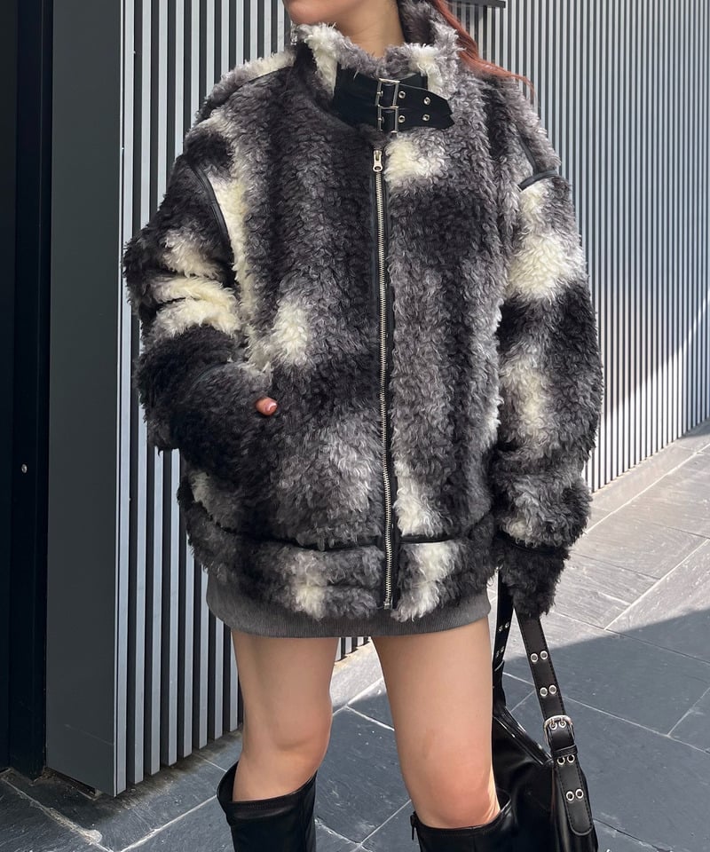 パイピングファージャケット ベージュ F