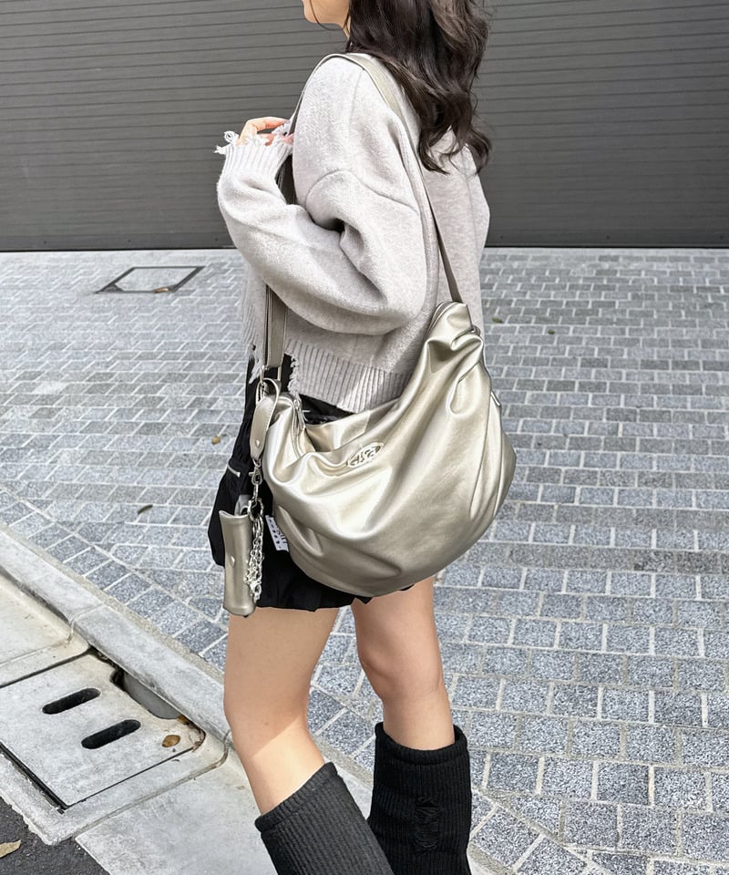 iScreamコラボ】オリジナルロゴプレートショルダーバッグ(F SV