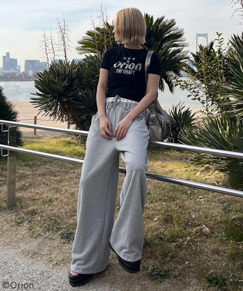 【Orion/オリオン】ラインストーンちびTシャツ ホワイト F