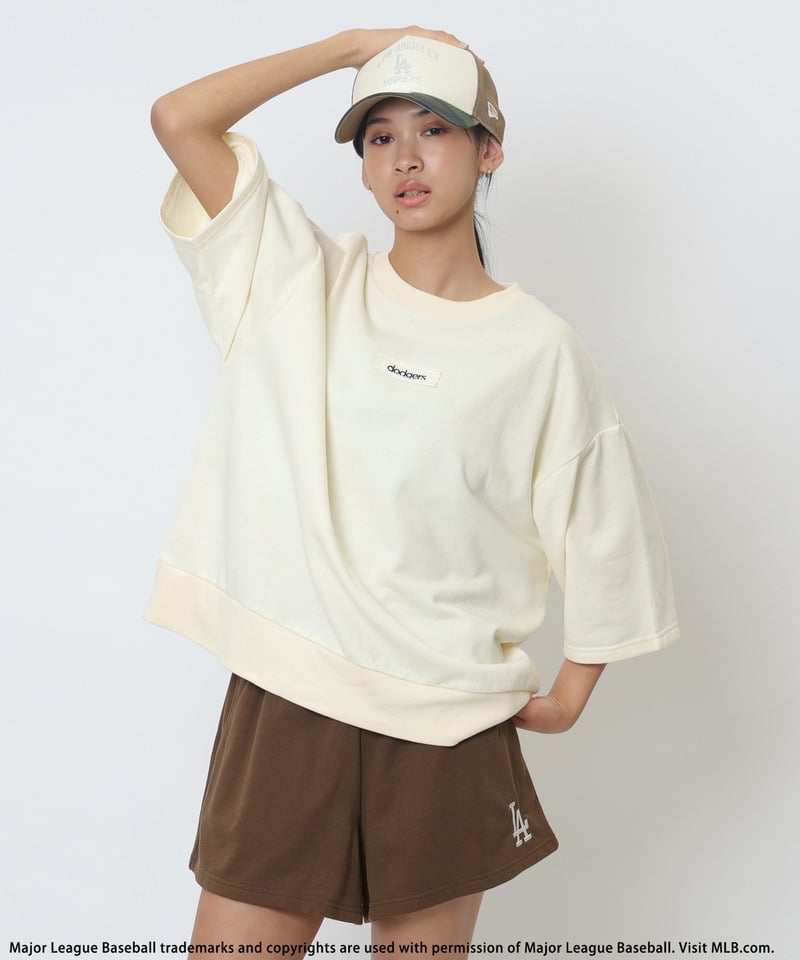【MLB】ハーフサイズPO×ショートパンツ ピンク系 F