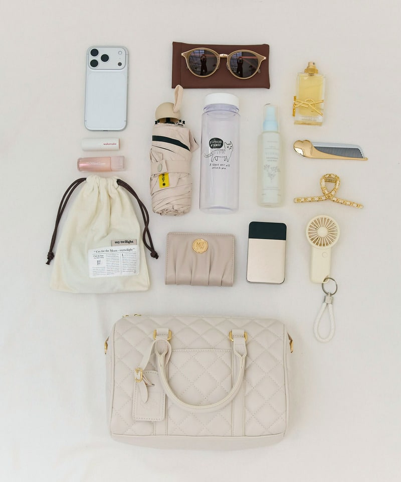 【公式通販限定カラーあり】キルティングボストンミニBAG オフホワイト F