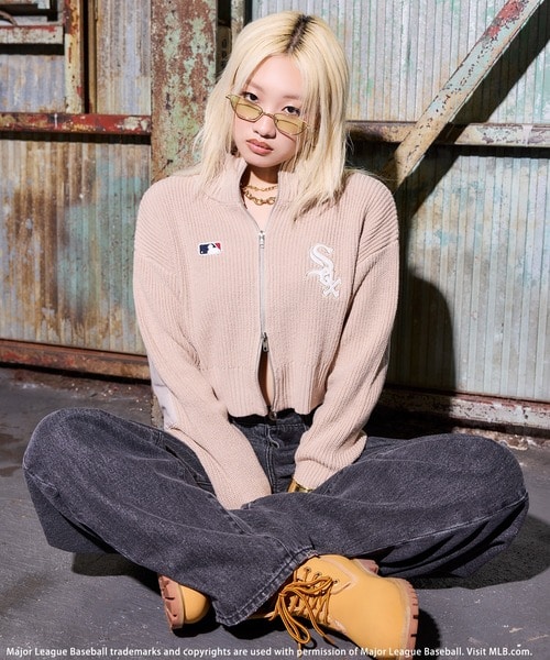 MLB】ロゴZIPニット(F ブラック)｜ スパイラルガール｜仙台PARCO