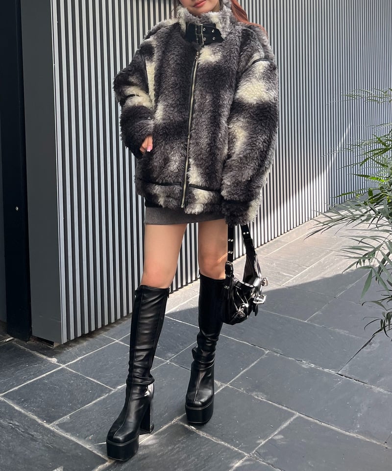 パイピングファージャケット ベージュ F