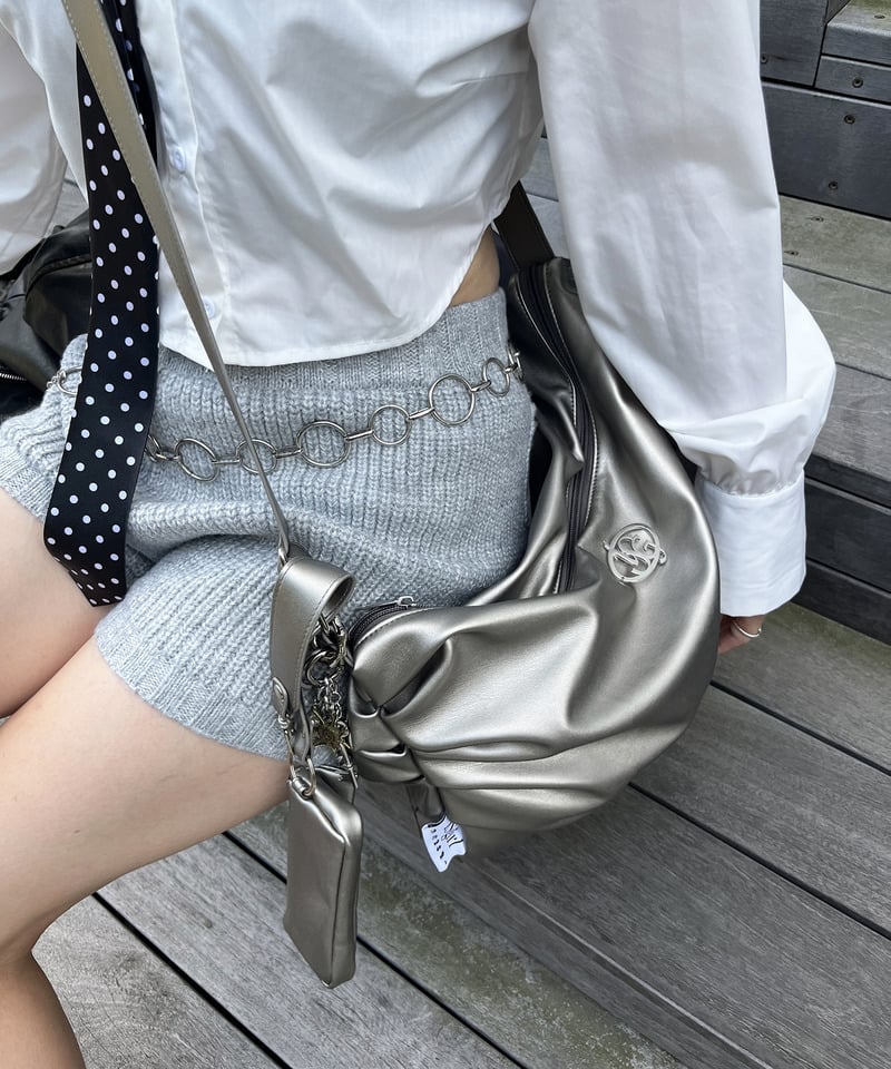 iScreamコラボ】オリジナルロゴプレートショルダーバッグ(F SV