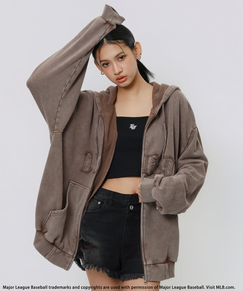 【MLB】ZIPビッグフーディー ネイビー F