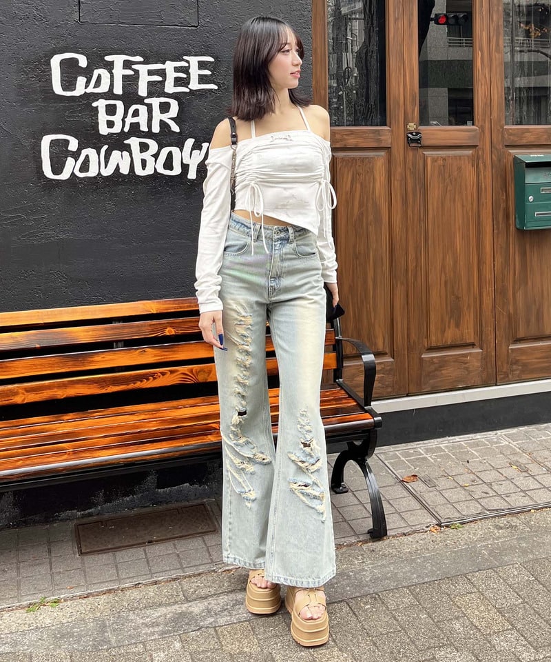 Mynaradox Avenデニムパンツ デニムブルー S