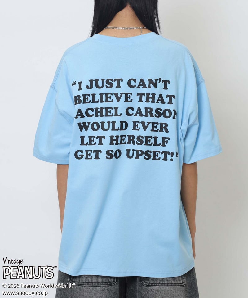 【PEANUTS/LINUS】ライナスＴシャツ ブルー F