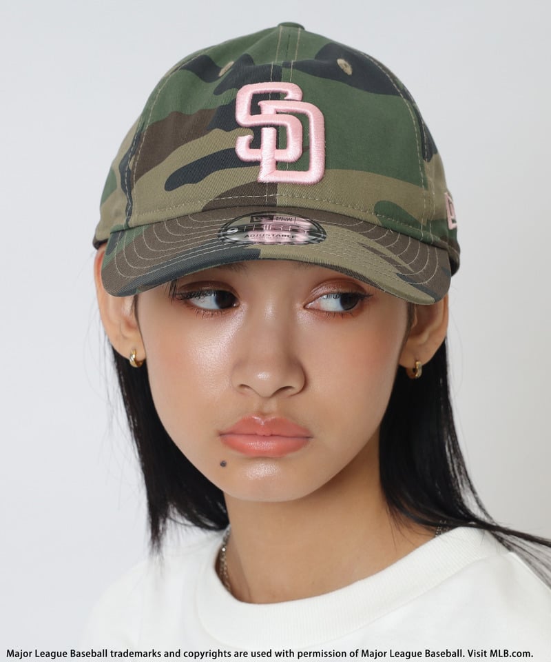 【NEW ERA】MLBロゴ総柄9TWENTYキャップ レオパード F