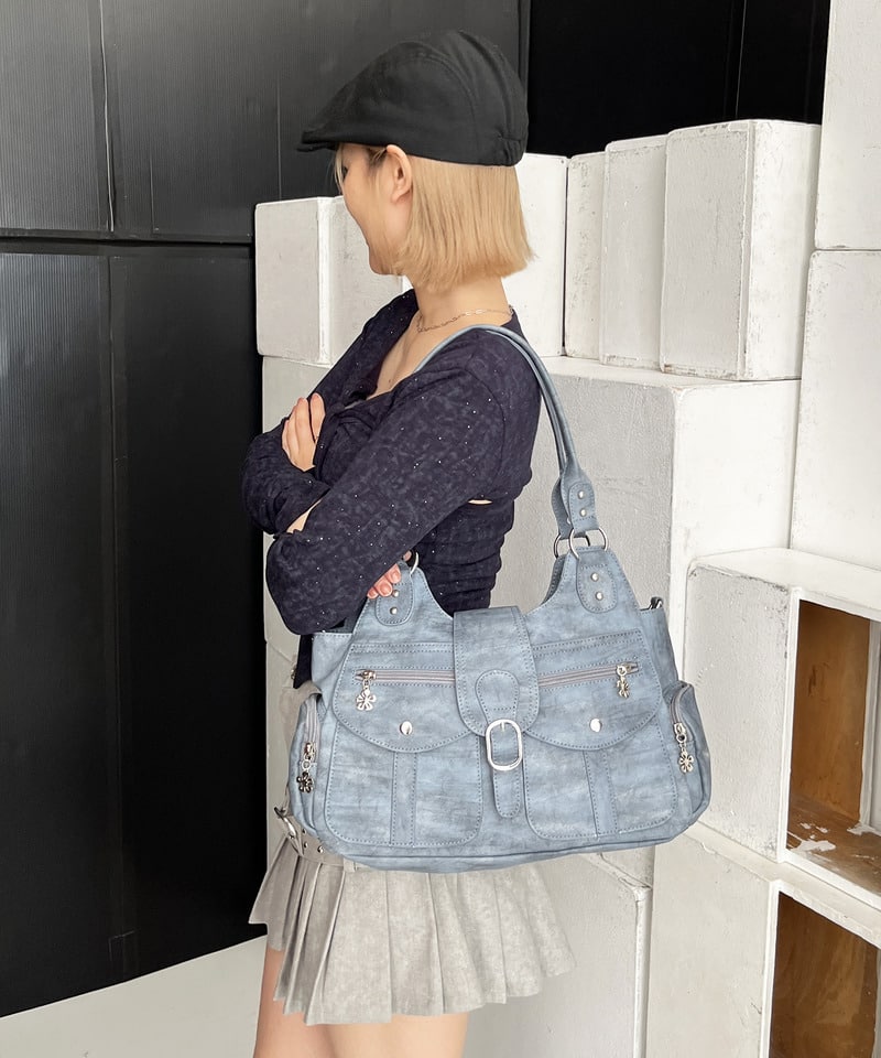 【SPIRAL WASH】ポケットBAG ピンク F