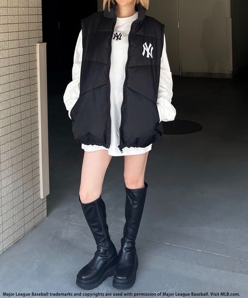 【MLB】2wayパファージャケット カモフラージュ F