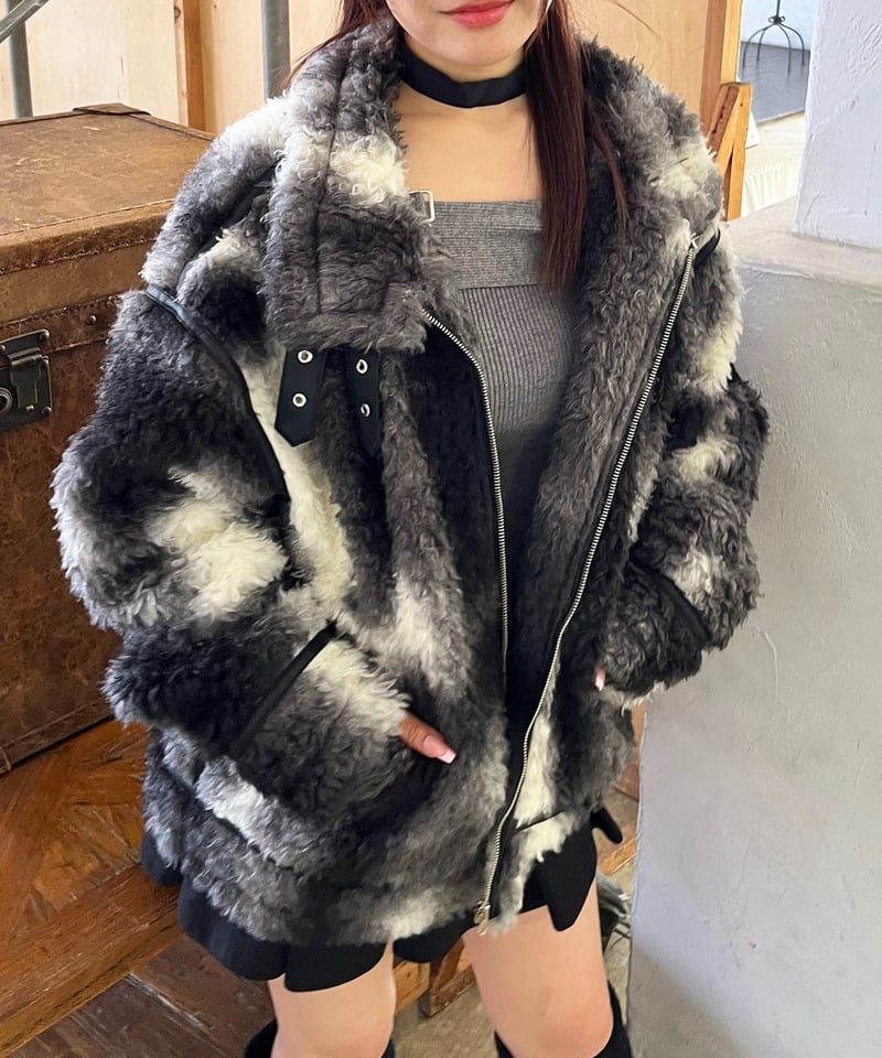 パイピングファージャケット ベージュ F