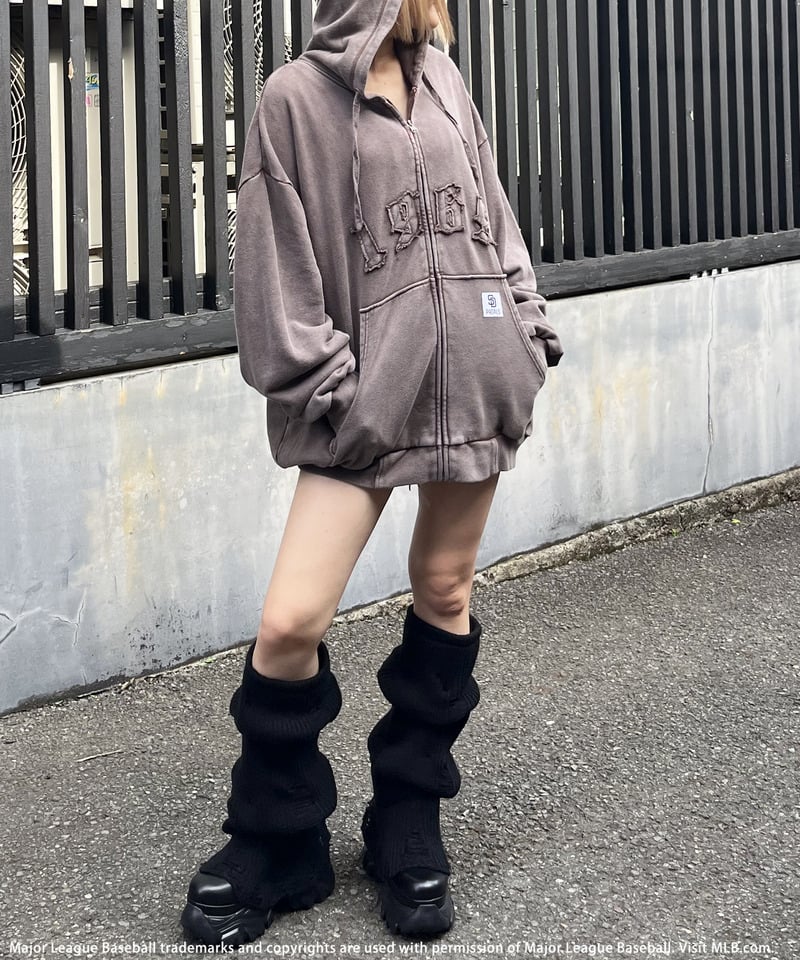 【MLB】ZIPビッグフーディー ネイビー F