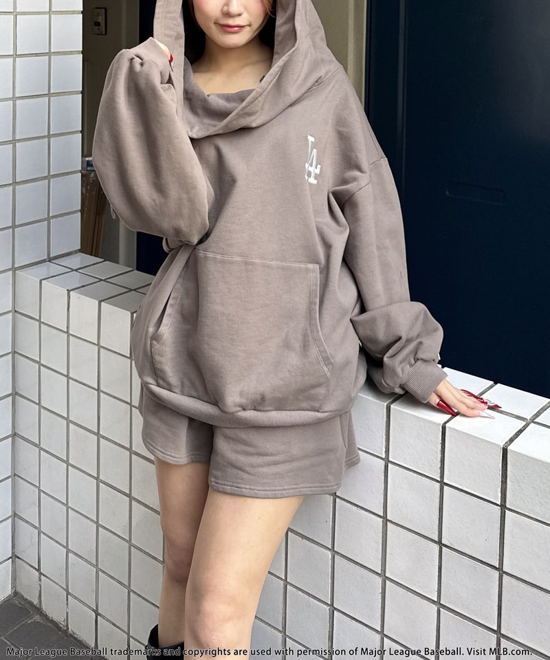 【MLB】2WAYフーディーセットアップ グレー F