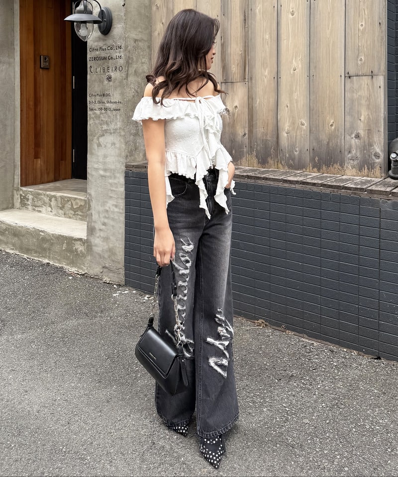 Mynaradox Avenデニムパンツ デニムブルー S