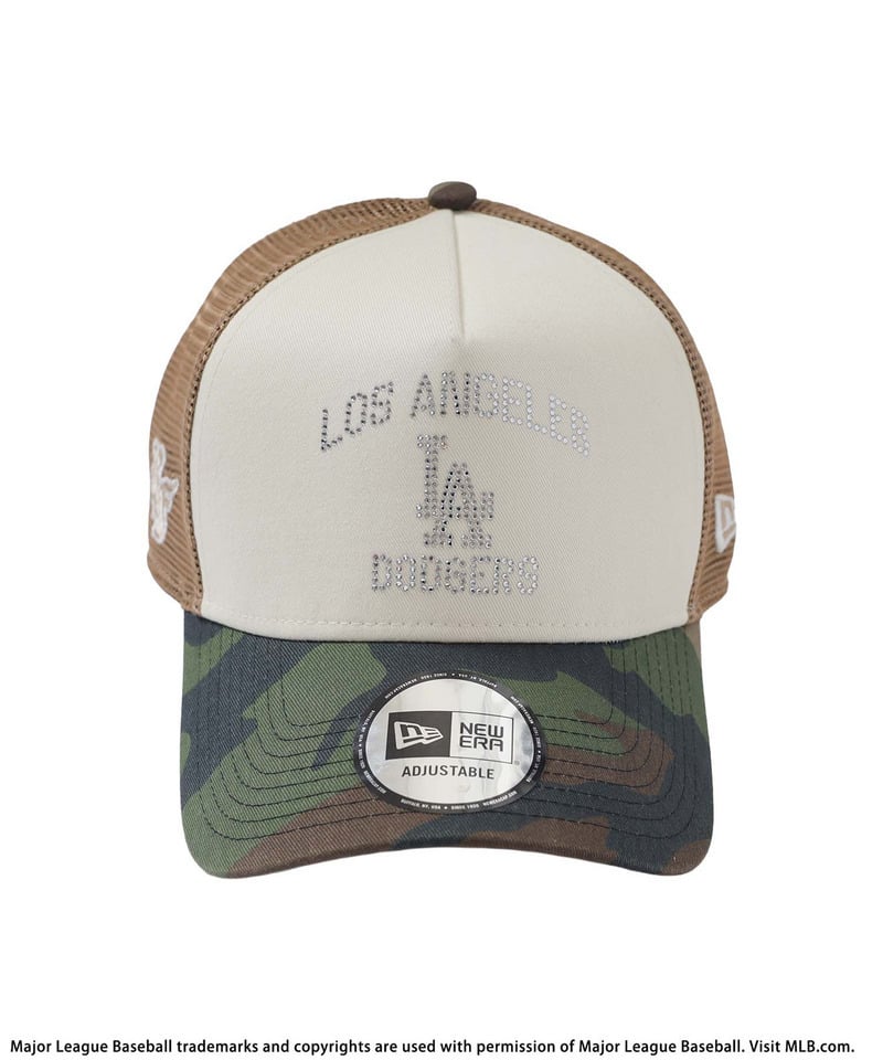 【NEW ERA】MLBラインストーンロゴ9FORTY A-Frameキャップ ピンク F