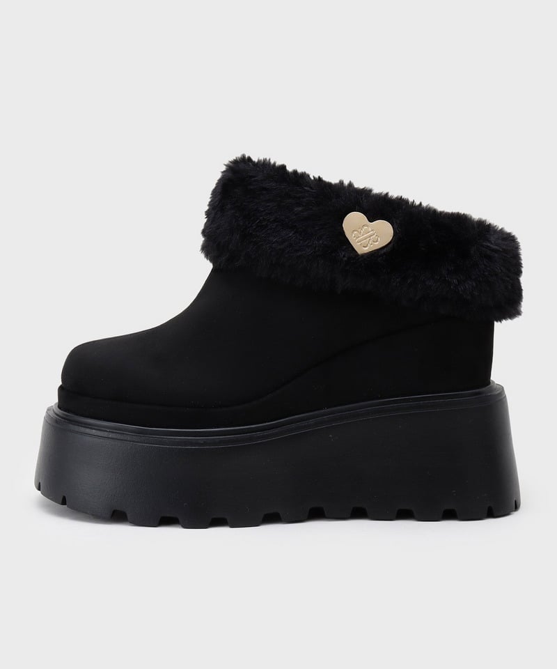 【ESPERANZA】厚底ムートンサボ オフホワイト S