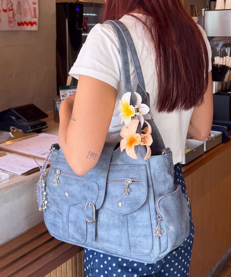 【SPIRAL WASH】ポケットBAG ピンク F