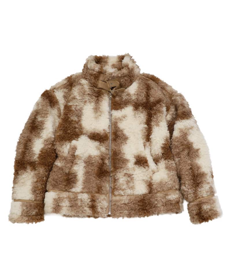 パイピングファージャケット ベージュ F