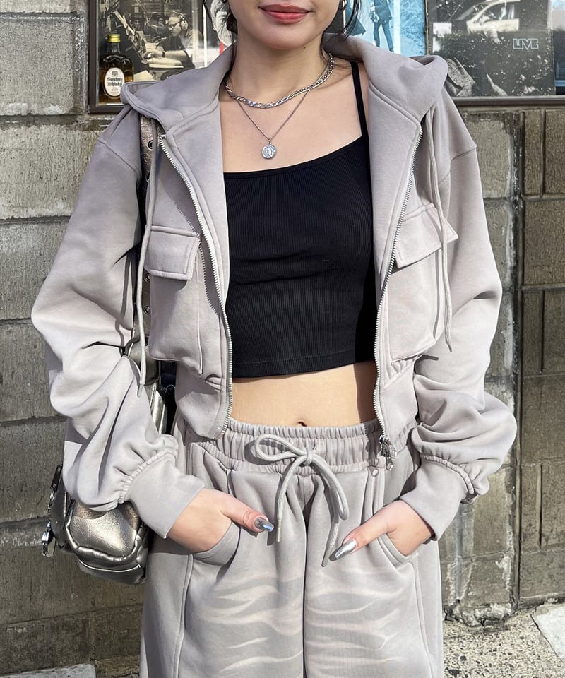 フロストバイオ加工パーカー ネイビー F