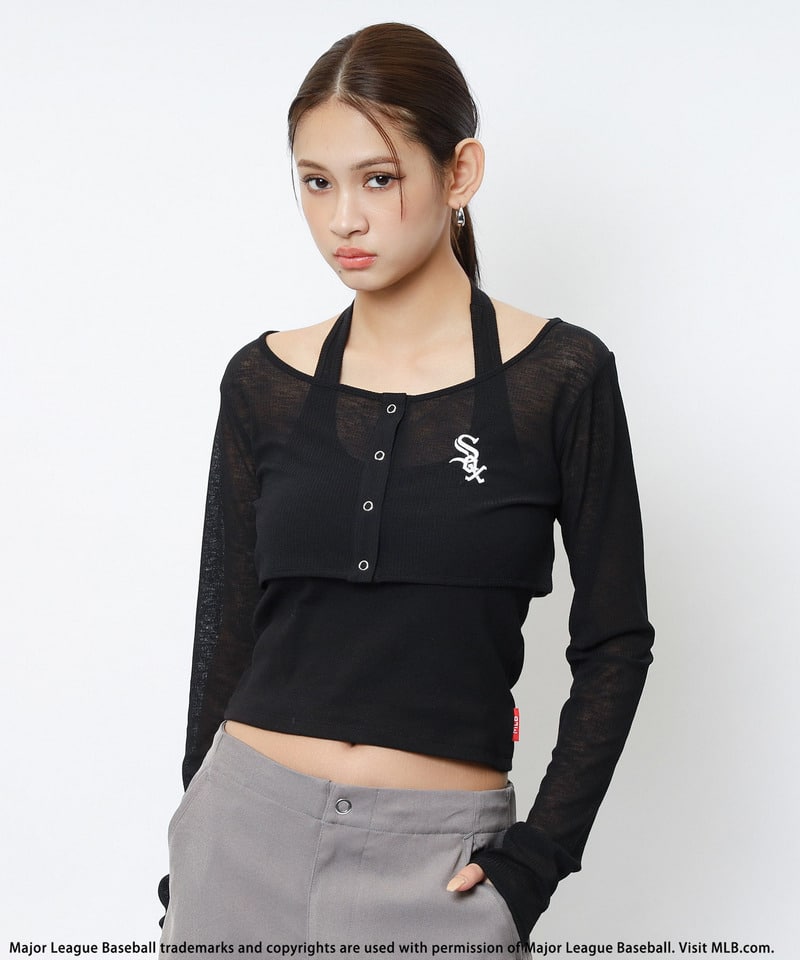 【MLB】ホルタータンクアンサンブル ブルー F