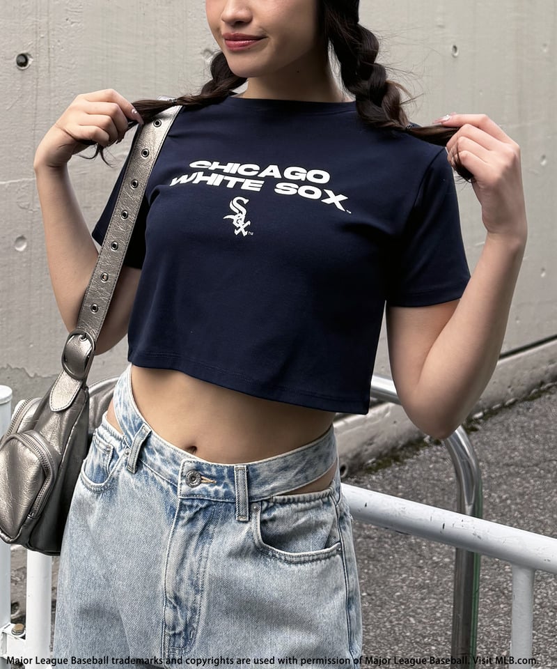 【MLB】プリントロゴTシャツ ホワイト F
