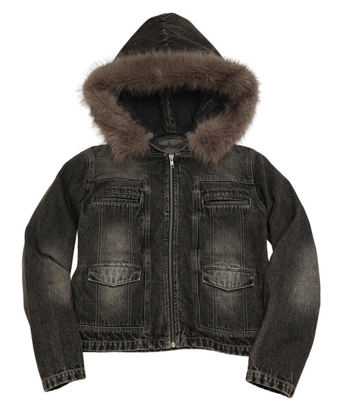 ファーデニムジャケット(F ブルー)｜ スパイラルガール｜仙台PARCO