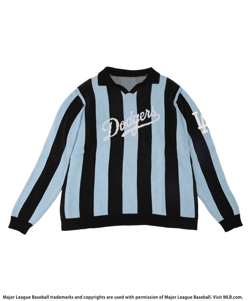 【MLB】ユニフォーム風オーバーニット レッド系 F