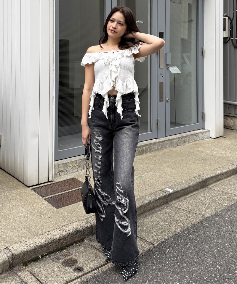 Mynaradox Avenデニムパンツ デニムブルー S